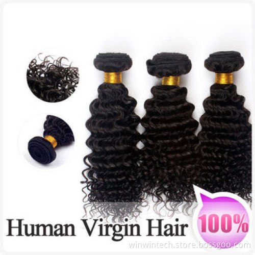 2014 Promotional Brazilian Curly Human Hair Weave, No Smell and Tangle FreeNew